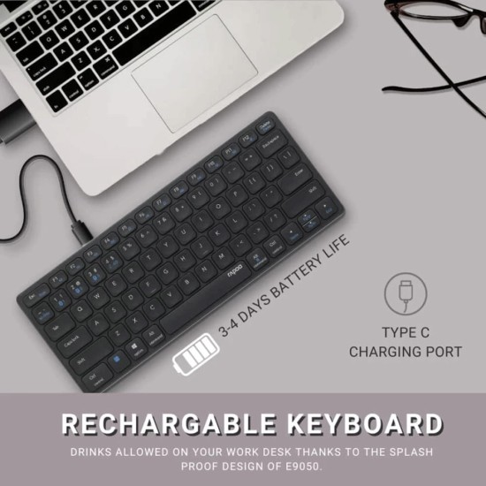 Rapoo 9050M Multi-mode Wireless Keyboard + Mouse