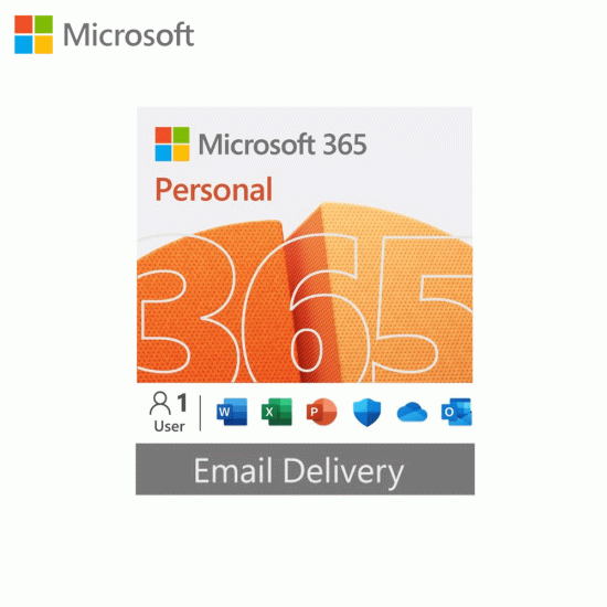 Microsoft 365 Personal (Product Key Works on PC, Mac)  