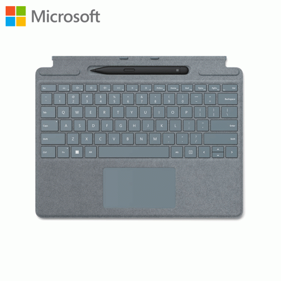 Surface Pro 9+8+X Signature Type Cover Ice Blue + Slim Pen