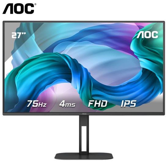 AOC 27V5 27" Full HD, IPS, SRGB 101%, 75Hz, Monitor 