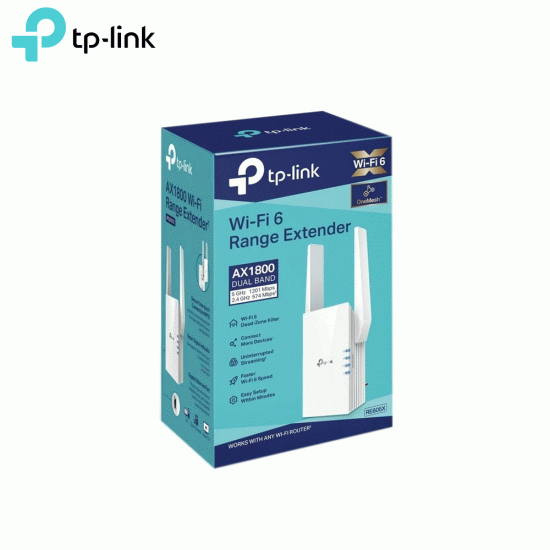 TP-LINK RE605X AX1800 WI-FI 6 RANGE EXTENDER