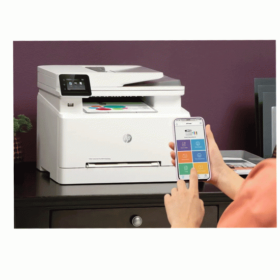 HP Color LaserJet MFP M283FDW Color Printer ( Duplex Print / Copy / Scan / Fax / Wi-Fi)