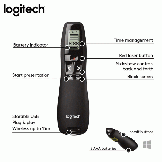 Wireless Presenter Logitech R800