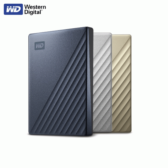 WD My Passport Ultra External HDD 2TB USB C+A 3.2