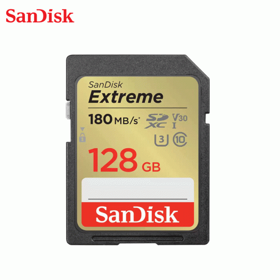 SanDisk Extreme SD 180MB/s 4K 128GB