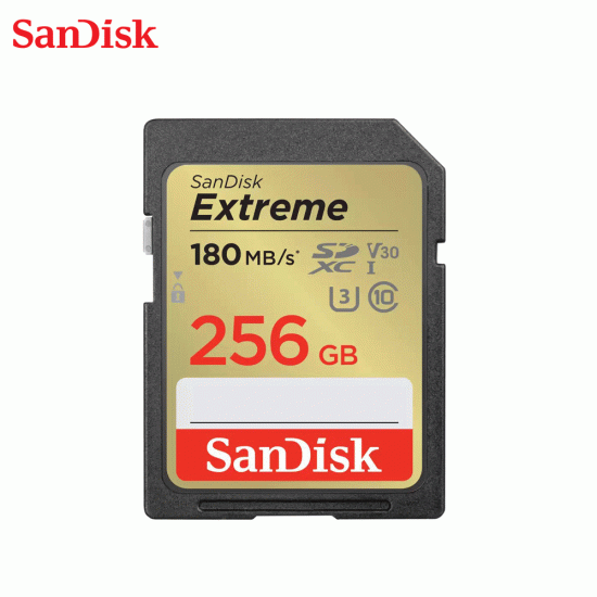 SanDisk Extreme SD 180MB/s 4K 256GB