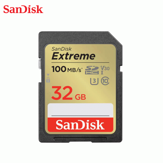 SanDisk Extreme SD 100MB/s 4K 32GB