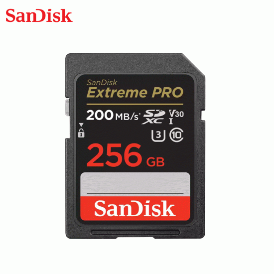 SanDisk Extreme Pro SD 200MB/s 4K 256GB