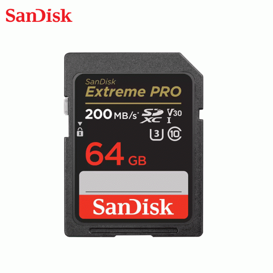 SanDisk Extreme Pro SD 200MB/s 4K 64GB