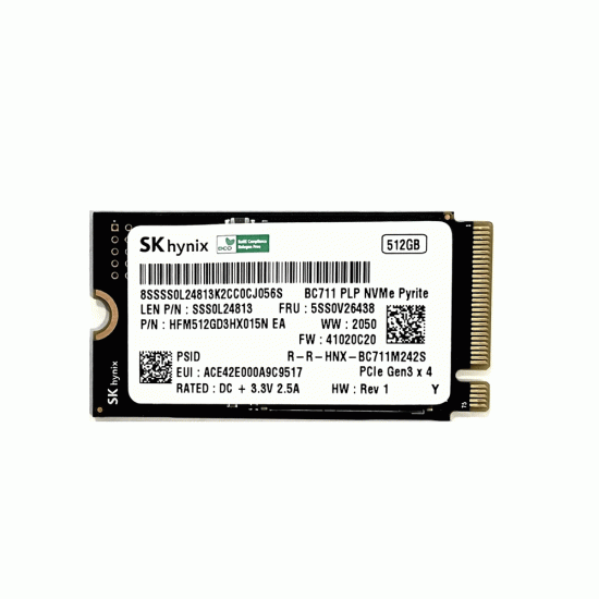 SSD M.2 PCiE 2242 512GB new take from Machine