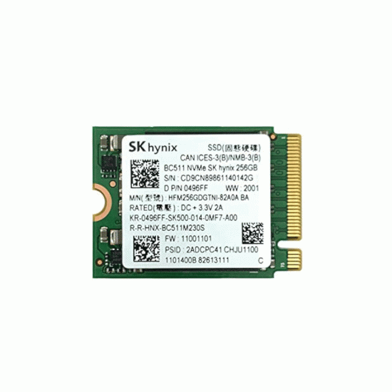 SSD M.2 PCiE 2230 256GB new take from Machine